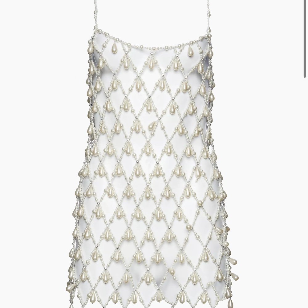 Elegant Beaded Overlay Dress